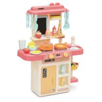 Cozinha Infantil Brinquedo Com Água Luz Som Fumaça 42 Peças