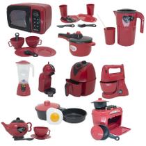 Cozinha Infantil Brinquedo Fogão Air Fryer Microondas 28pç