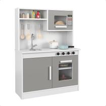 Cozinha Infantil Brinquedo Fogão Forno Micro Ondas Prateleira Pia Torneira Cinza Rosa Menina Menino - Miralua Móveis Cozinha Infantil Brinquedo Fogão Forno Micro Ondas Prateleira Pia Torneira Cinza Rosa Menina Menino - Miralua Móveis