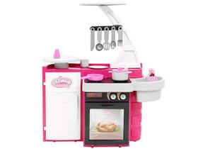 Cozinha Infantil Classic Fogão Pia Geladeira Cor Rosa Cotiplás 1601 Cozinha Infantil Classic Fogão Pia Geladeira Cor Rosa Cotiplás 1601