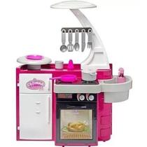Cozinha Infantil Classic Fogão Pia Geladeira Cor Rosa Cotiplás 1601 Cozinha Infantil Classic Fogão Pia Geladeira Cor Rosa Cotiplás 1601