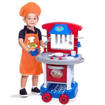 Cozinha Infantil com Acessórios - Play Time - Azul - Cotiplás