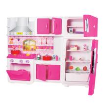 Cozinha infantil com geladeira fogao armario acessorios lua - Lua de Cristal
