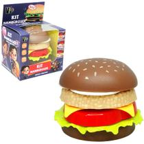 Cozinha infantil com lanche hamburguer na caixa - VIPIMPORT