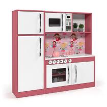 Cozinha Infantil com Refrigerador Diana em MDF