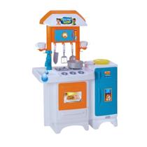 Cozinha Infantil Completa Azul Sai Água de Verdade - Magic toys menino grande chefe filho menina