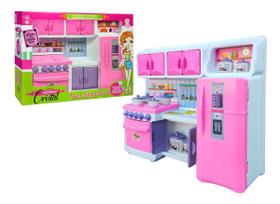 Cozinha Infantil Completa Brinquedo Kit Criança Fogão Menina