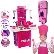 Cozinha Infantil Completa C/ Brinquedo Geladeira Duplex Com Acessórios - Big Star