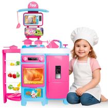 Cozinha Infantil Completa com Geladeira Forno Fogão Micro-ondas Torneira que Sai Água de Verdade 571 Cozinha Infantil Completa com Geladeira Forno Fogão Micro-ondas Torneira que Sai Água de Verdade 571
