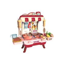 Cozinha Infantil Completa com Som e Luz para Meninas