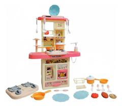 Cozinha Infantil Completa Doce Casinha c/ Luz E Som - HK Brinquedos