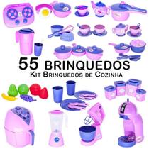 Cozinha Infantil Completa Eletro Jogo Panela Frutinhas 55pç Cozinha Infantil Completa Eletro Jogo Panela Frutinhas 55pç