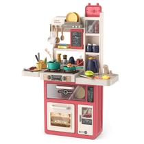 Cozinha Infantil Completa Grande Som Vapor Água Tablet 85cm