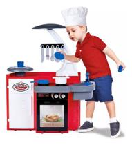 Cozinha Infantil Completa Menino Sai Água Cotiplas 2437