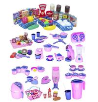 Cozinha Infantil Completa Mercadocomida Fogão Airfryer 114Pç