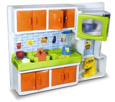Cozinha Infantil Completa Pia Microondas Batedeira Armário com Acessórios - Lua de Cristal