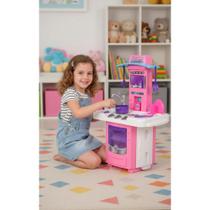 Cozinha Infantil Completa Rosa 16 Peças: Diversão Garantida!