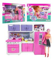 Cozinha Infantil Completa Rosa 243B Lua De Cristal