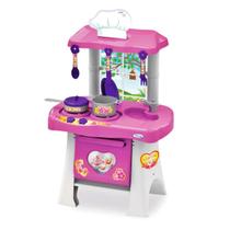 Cozinha Infantil Completa Rosa Casinha Flor - Xalingo