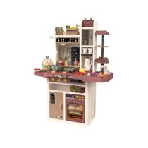 Cozinha Infantil Completa Som Luz Vapor Maquina De Ovos 94cm