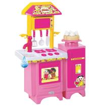 Cozinha Infantil Completa Turma da Mônica Com Água Fogão e Geladeira Magic Toys 8076