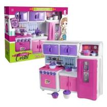 Cozinha Infantil Copa Armários Utensílios Meninas Rosa 243 - Shopbr