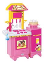 Cozinha Infantil Criança Turma Da Monica Completa Com Fogao e Sai Água Verdade - Magic Toys