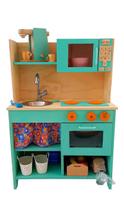 Cozinha Infantil de madeira com Micro ondas  Mundo Tropical