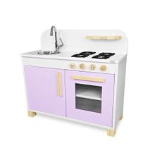 Cozinha Infantil de Madeira Compacta Lilás 2