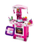 Cozinha Infantil Divertida Sai Fumaça de Verdade C/ Som E Acessórios - Toys