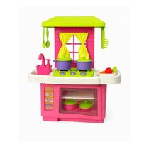 Cozinha Infantil Forno Pia Fogão com Porta Panelas Talheres