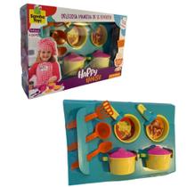 Cozinha infantil Kit de Panelinhas Happy House com acessórios - Samba Toys