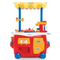 Cozinha Infantil Lanchonete Completa Barraquinha Educativa Faz De Conta Com Comidinhas E Acessórios