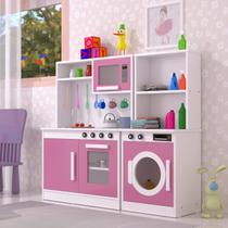 Cozinha Infantil + Máquina de Lavar Brinquedo em MDF