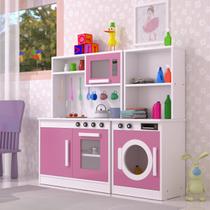 Cozinha Infantil + Maquina de Lavar Criança Feliz 100% MDF - MC Barreto