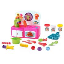 Cozinha Infantil - Massinha de Modelar - Diver Massa - Kitchen - Rosa - Divertoys