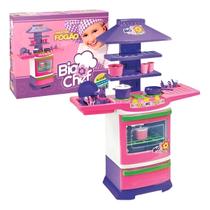 Cozinha Infantil Master Fogão Big Chef Com Acessórios Poliplac