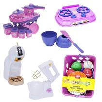 Cozinha Infantil Menina Batedeira Panelas Mercado 27 Peças Cozinha Infantil Menina Batedeira Panelas Mercado 27 Peças