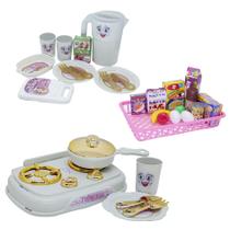 Cozinha Infantil Menina Branco Mercado Jantar Fogão 31pç Cozinha Infantil Menina Branco Mercado Jantar Fogão 31pç