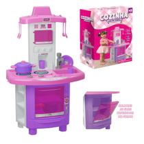 Cozinha Infantil Menina Completa Pia Sai Água Brinquedo Rosa Fogãozinho com Acessórios Cozinha Infantil Menina Completa Pia Sai Água Brinquedo Rosa Fogãozinho com Acessórios