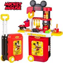 Cozinha Infantil Mickey Mouse Maleta C/ Acessórios Luz E Som - Multikids