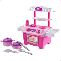 Cozinha Infantil Mini Cooker Panelas Colher Brinquedo Bs Toys Fogão