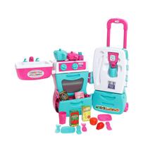 Cozinha Infantil Mobility Chef Tateti Com Acessórios Brincadeira Criativa Compacta