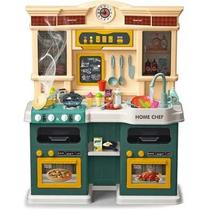 Cozinha Infantil Pequeno Chef Som Vapor Bolhas Magicas 83cm