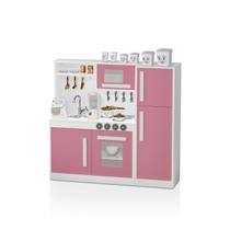 Cozinha Infantil Rosa 100%mdf Completa + Geladeira Perfeita - Potente