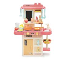 Cozinha Infantil Rosa Com 42 Peças Shiny Toys 001335