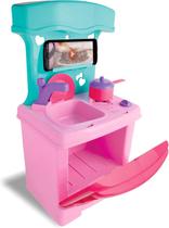 Cozinha Infantil Sonho de Menina - Fogão, Forno, Pia e Acessórios - Sweet Fantasy - Cardoso Toys