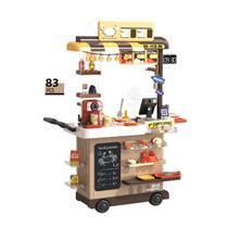 Cozinha Infantil Teppanyaki Grill Infantil com 83 Peças Cozinha Divertida