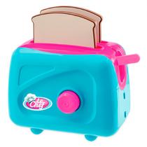 Cozinha Infantil Torradeira Colorida Le Chef Para Menina Brinquedo Faz De Conta