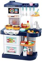 Cozinha Infantil Vapor Som Painel Touch Controle Remoto 75cm